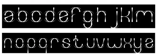 FIREWORK-Inverse Font LOWERCASE