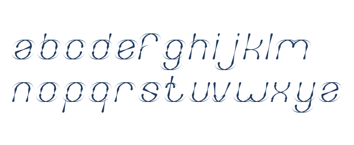 FIREWORK Italic Lowercase