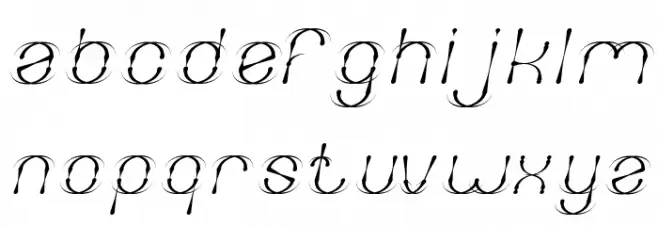 FIREWORK Italic Fuentes MINÚSCULAS