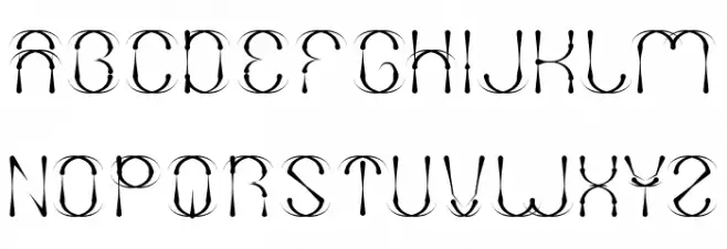 FIREWORK フォント 大文字