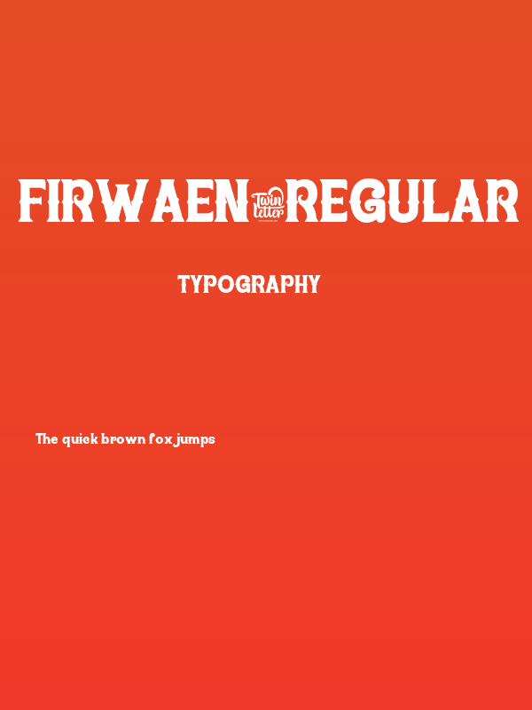 FIRWAEN-Regular Poster