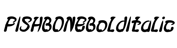 FISH BONE Bold Italic  Frei Schriftart Herunterladen