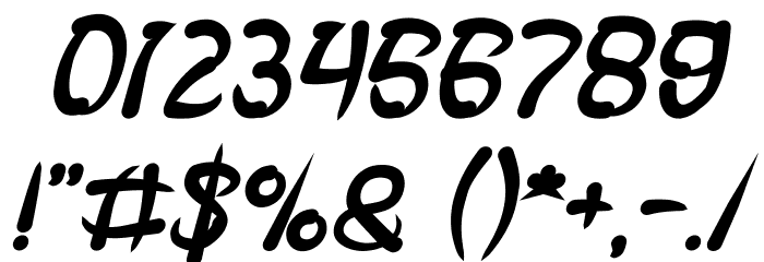 FISH BONE Bold Italic Font OTHER CHARS