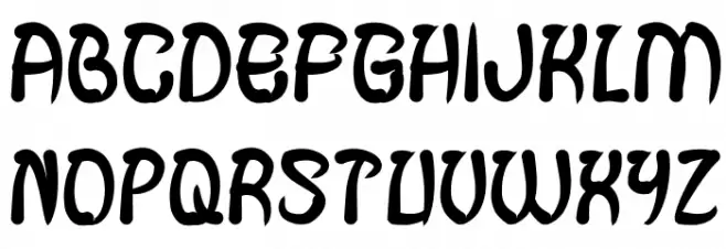 FISH BONE Bold Font UPPERCASE