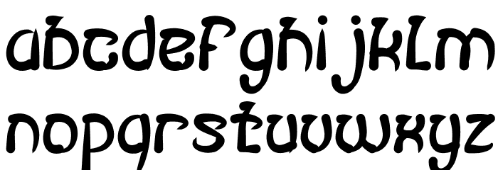 FISH BONE Bold Font LOWERCASE