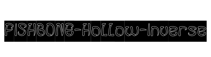 FISH BONE-Hollow-Inverse  font caratteri gratis