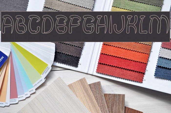 FISH BONE-Hollow-Inverse Font examples