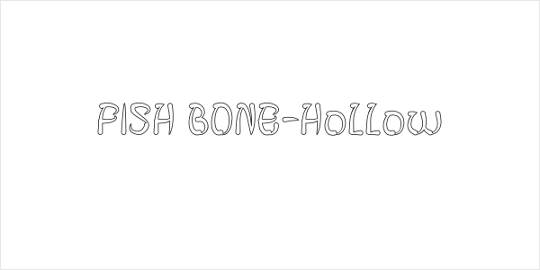 FISH BONE-Hollow Logo