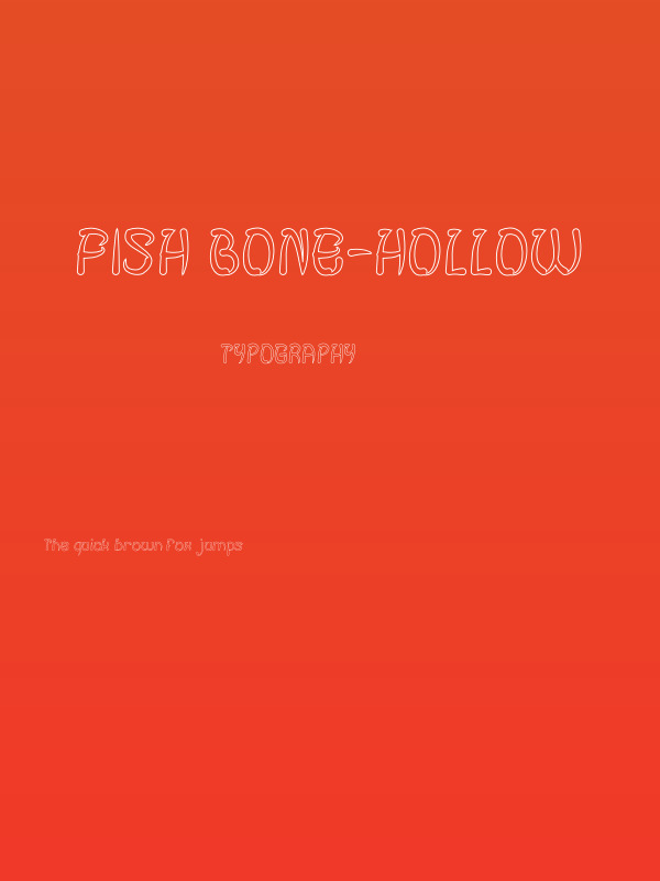 FISH BONE-Hollow Poster
