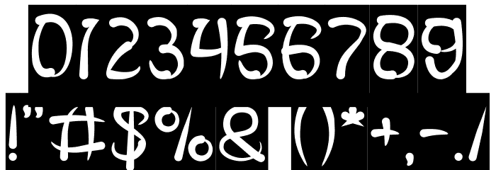 FISH BONE-Inverse Font OTHER CHARS