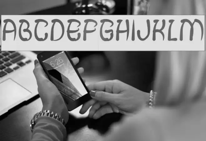 FISH BONE-Inverse Font examples