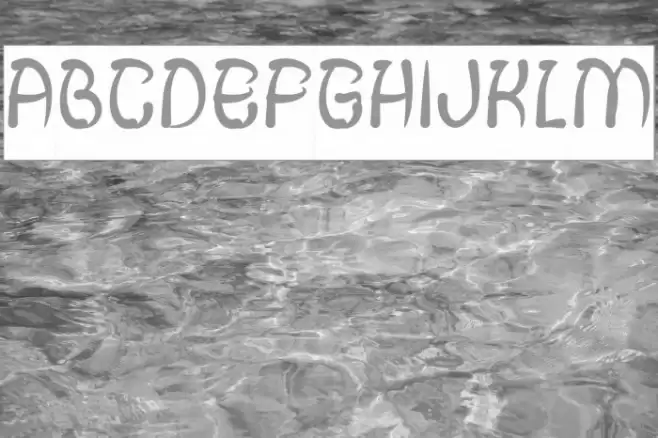 FISH BONE-Inverse Font examples