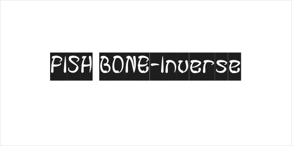 FISH BONE-Inverse Logo