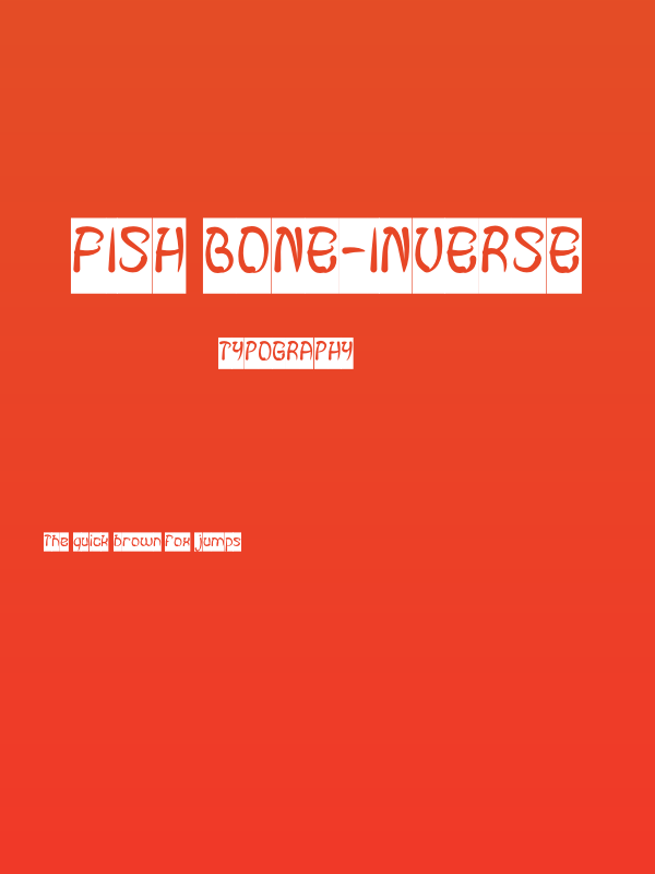 FISH BONE-Inverse Poster