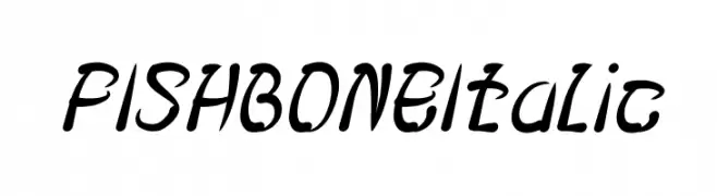 FISH BONE Italic  Descarca Fonturi Gratis