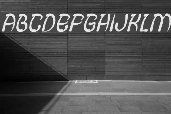 FISH BONE Italic Font examples