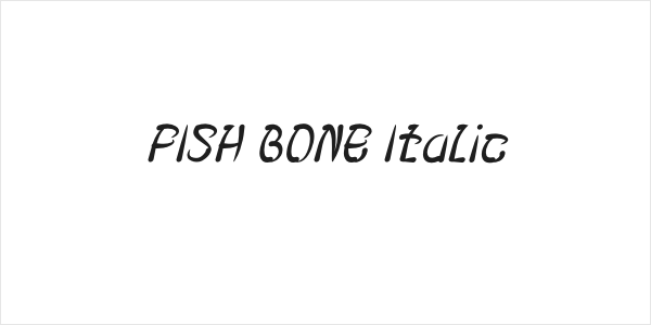 FISH BONE Italic Logo