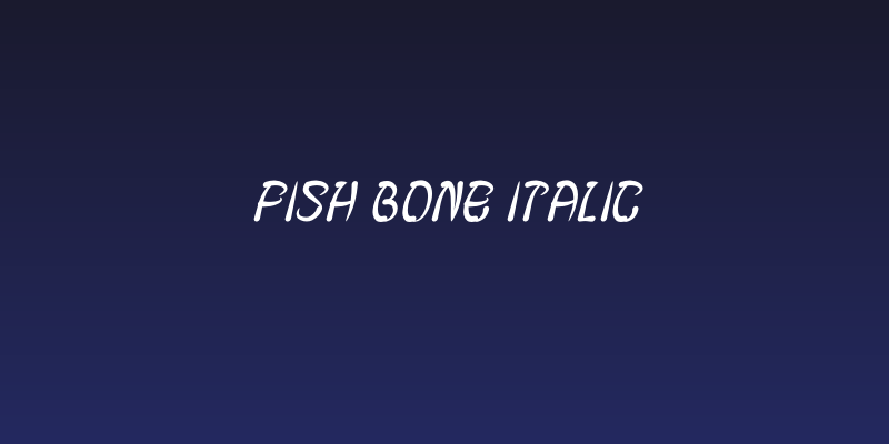 FISH BONE Italic Social Header