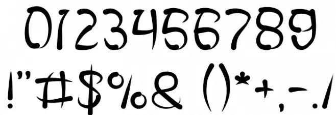 FISH BONE-Light Font OTHER CHARS