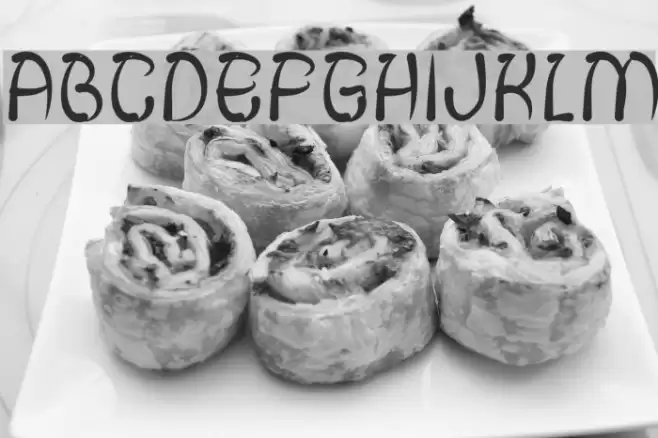 FISH BONE-Light Font examples