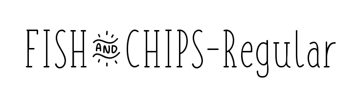 FISH&CHIPS-Regular Schriftart