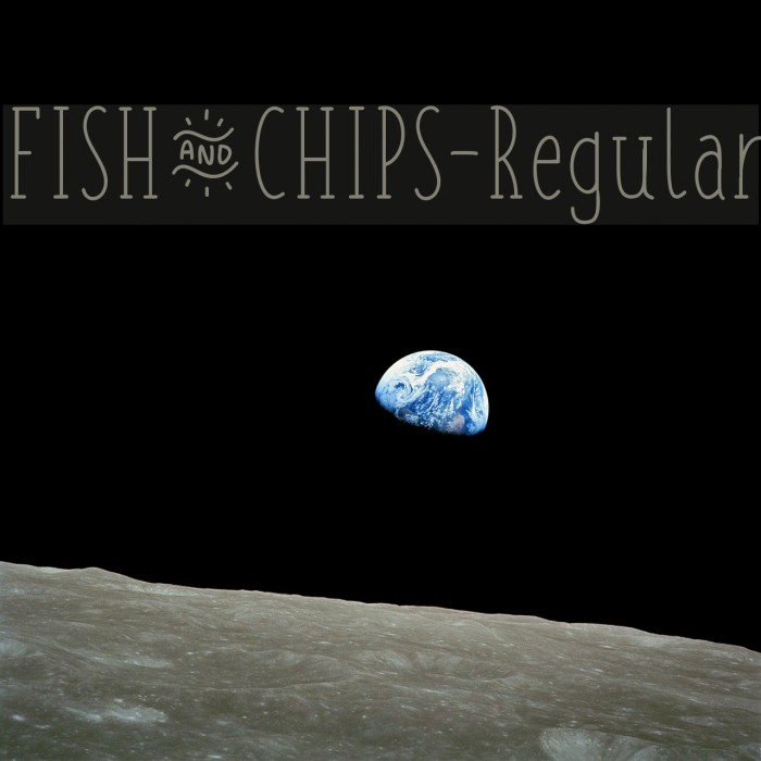 FISH&CHIPS-Regular Font examples