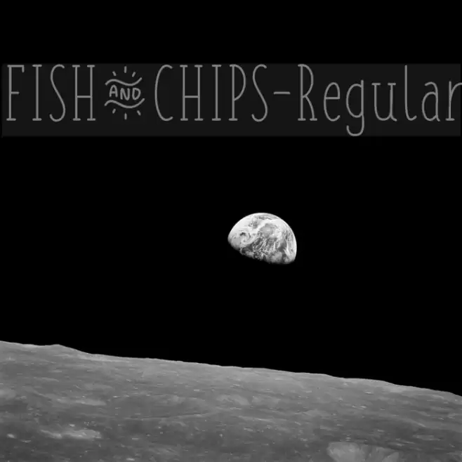 FISH&CHIPS-Regular Schriftart examples
