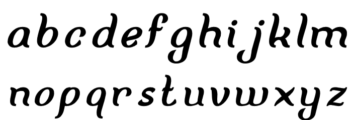 FISHERMAN Bold Italic Font LOWERCASE