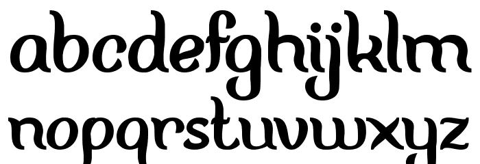 FISHERMAN Bold Font LOWERCASE