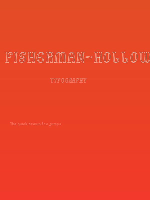 FISHERMAN-Hollow Poster