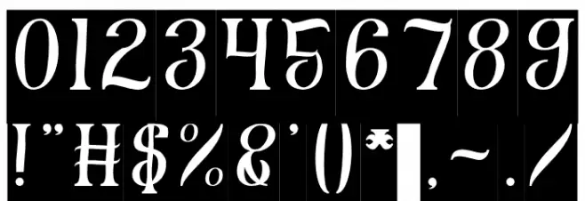 FISHERMAN-Inverse Font OTHER CHARS