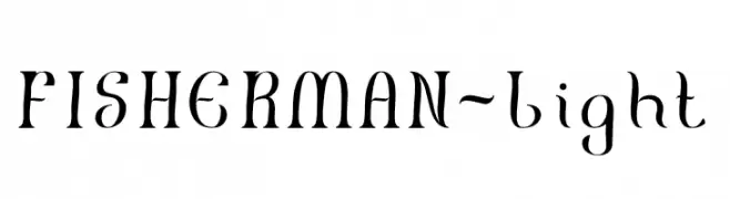FISHERMAN-Light  font caratteri gratis