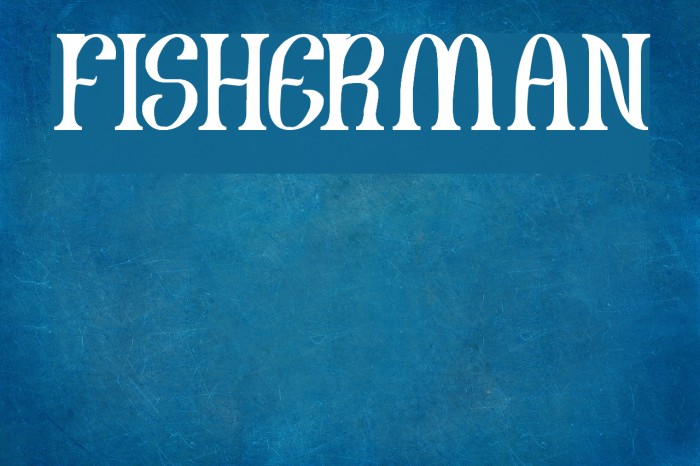 FISHERMAN Font examples