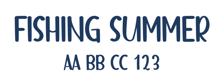 FISHING SUMMER Font Preview