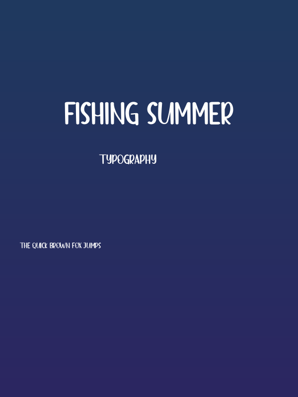 FISHING SUMMER Poster