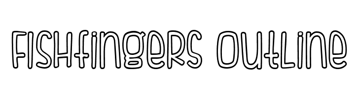 FISHfingers Outline Font