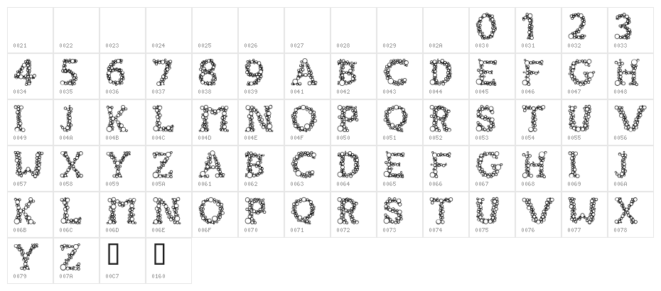 FIZZO-Medium Character Map