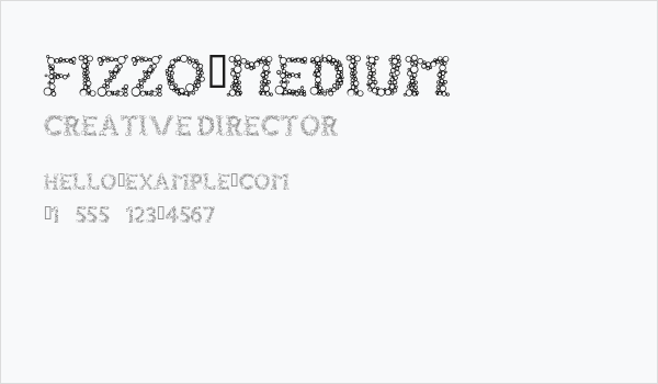 FIZZO-Medium Business Card