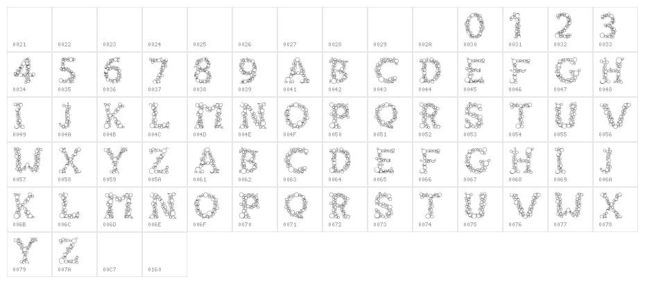 FIZZO-Regular Character Map