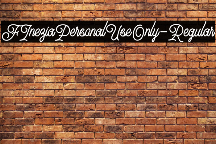 FIneziaPersonalUseOnly-Regular Example 2