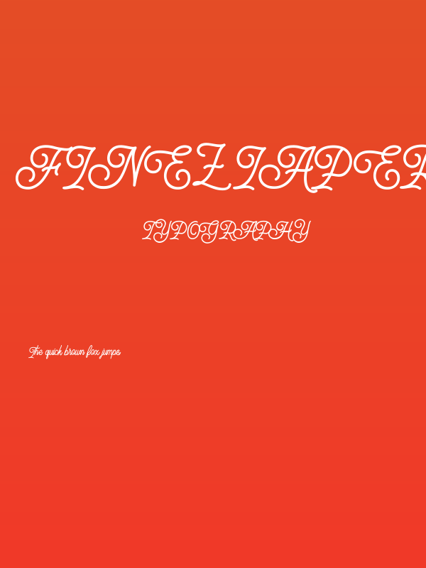 FIneziaPersonalUseOnly-Regular Poster