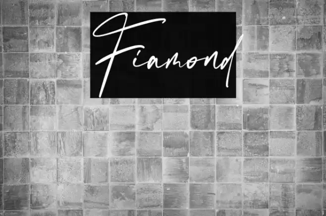 Fiamond Font examples