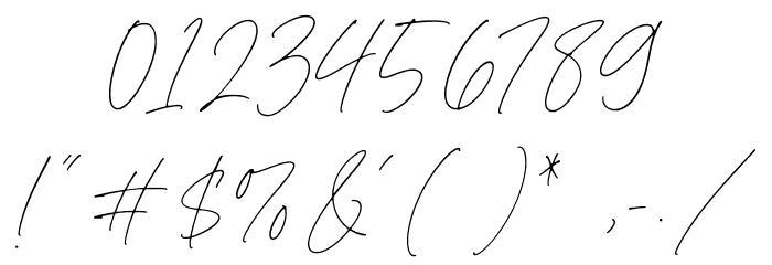 Fiance Rosalie フォント その他の文字