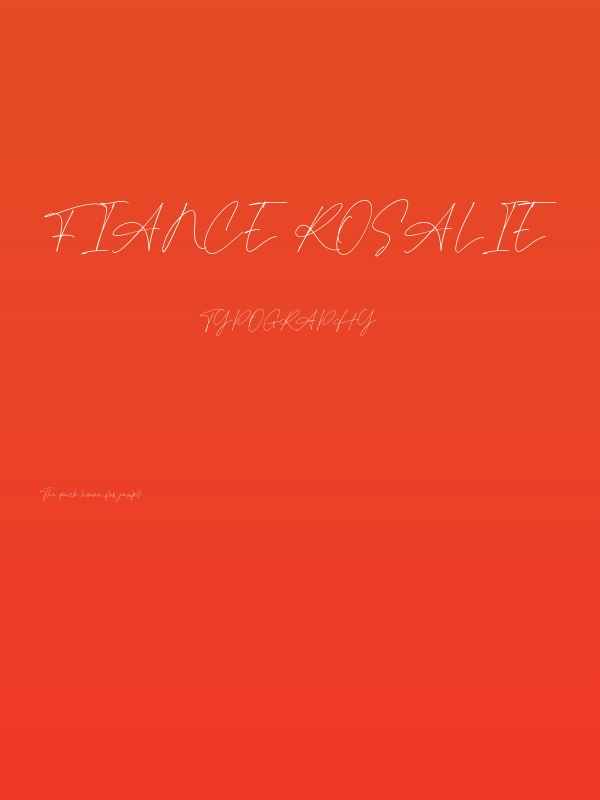 Fiance Rosalie Poster