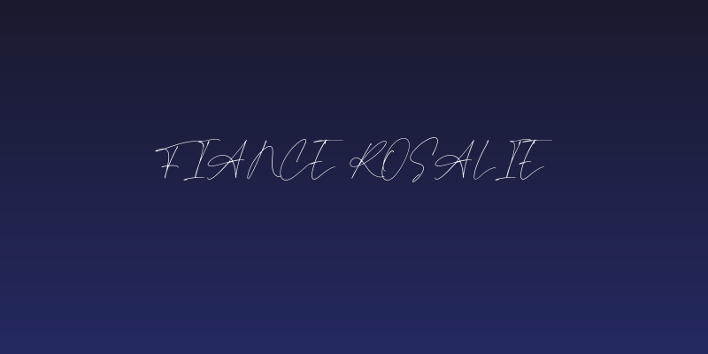 Fiance Rosalie Social Header
