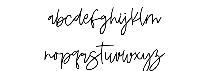 Fiandata Marlyne Font LOWERCASE