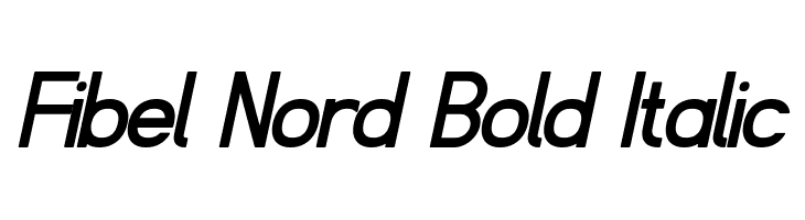 Fibel Nord Bold Italic Font