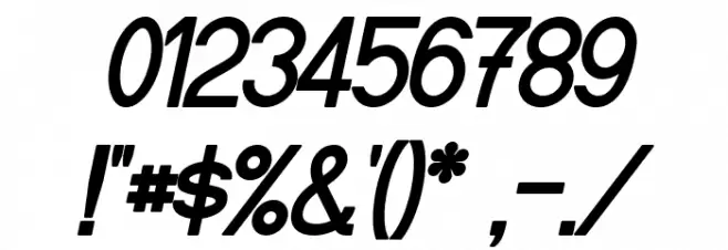 Fibel Nord Bold Italic Font OTHER CHARS