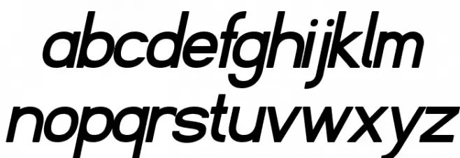 Fibel Nord Bold Italic Fuentes MINÚSCULAS