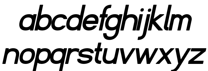 Fibel Nord Bold Italic Font LOWERCASE